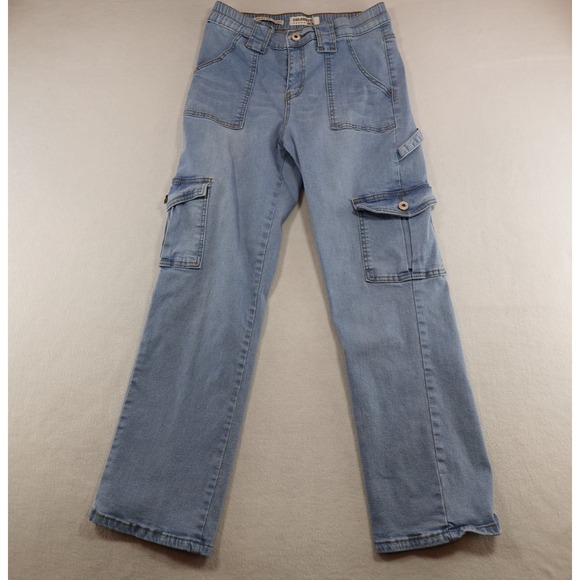 Denim - Celebrity Ace Jeans Size 7/28 Blue 90s Skater‎ Cargo Pockets Y2K Grunge